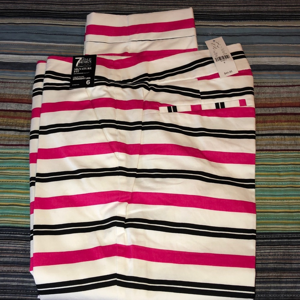 Stripe Crop Pants